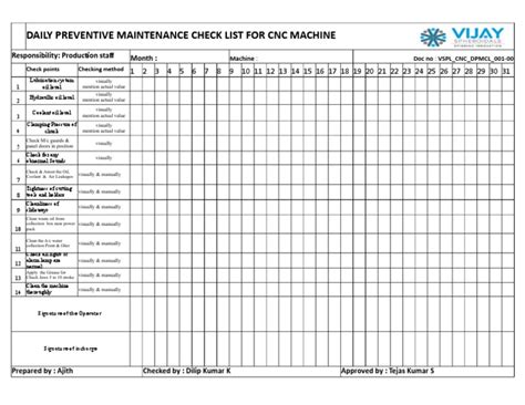 cnc machine preventative maintenance louisiana|cnc lathe maintenance checklist.